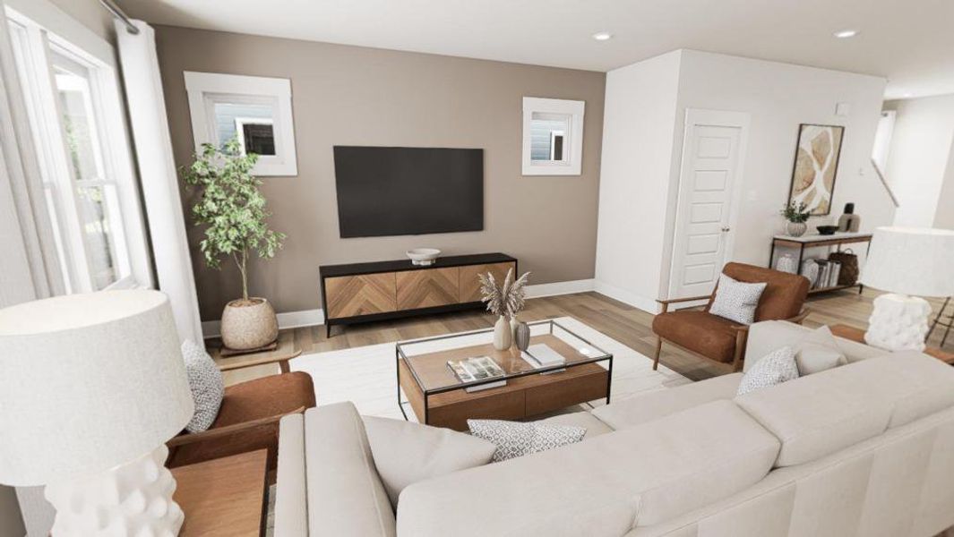 Furnished interior view inside a new home in Wendell Falls, Wendell (Image 9).