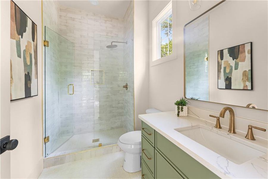 Furnished interior view inside a new home in , Atlanta (Image 16).