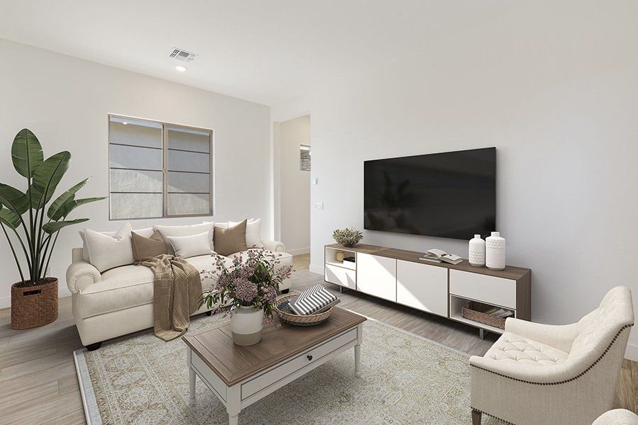 Furnished interior view inside a new home in Salero, Phoenix (Image 11). Furnished interior view inside a new home in Salero, Phoenix (Image 11).