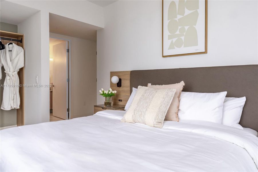 Furnished interior view inside a new home in , Miami (Image 35). Furnished interior view inside a new home in , Miami (Image 35).