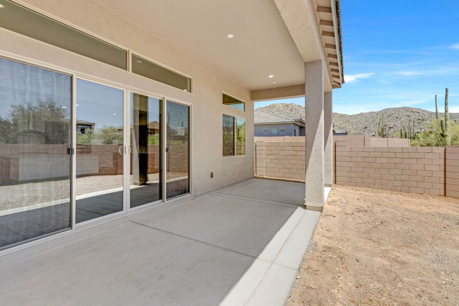 Exterior details and patio area of a home in Saguaro Reserve II, Marana (Image 3).