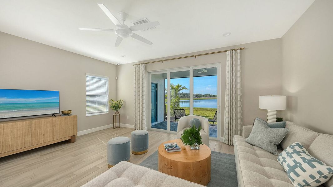 Furnished interior view inside a new home in SkySail, Naples (Image 8). Furnished interior view inside a new home in SkySail, Naples (Image 8).