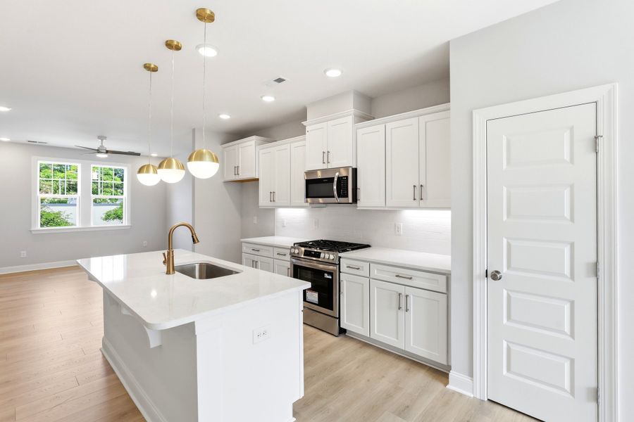 Representative furnished interior of a home built from the The Lofton by RobuckHomes in Downtown Wilmington Collective, Wilmington (Image 46).