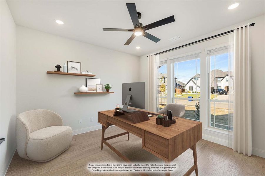 Furnished interior view inside a new home in Triple Diamond Ranch, Mansfield (Image 14).