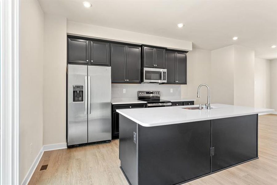 Furnished interior view inside a new home in Stowe Branch Townhomes, Charlotte (Image 4).