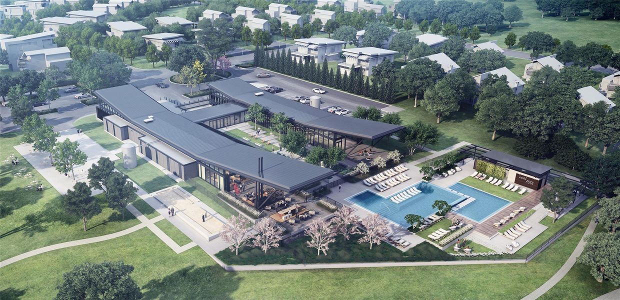 Easton Park Amenity Aerial View