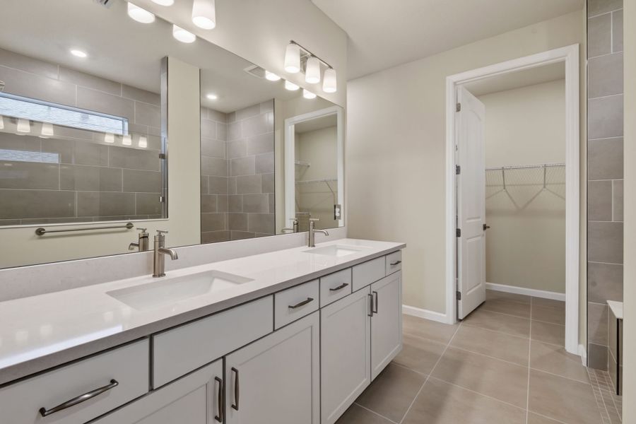 Furnished interior view inside a new home in Del Webb Tradition, Port St. Lucie (Image 8).