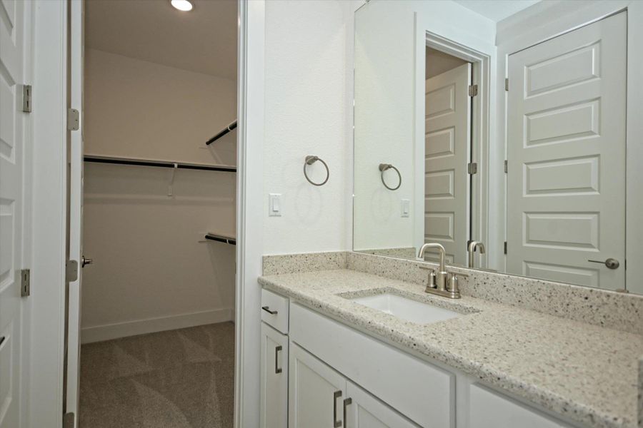 Furnished interior view inside a new home in Scofield Farms Estates, Georgetown (Image 10).