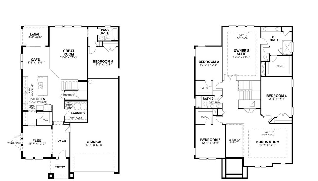 2D floor plan layout of this home in Hawkstone, Sarasota, FL (Image 4).
