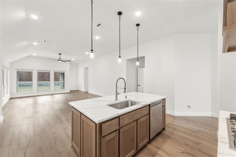 Furnished interior view inside a new home in Creekview Meadows, Pilot Point (Image 6). Furnished interior view inside a new home in Creekview Meadows, Pilot Point (Image 6).