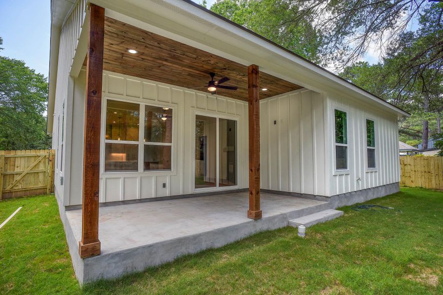 Exterior details and patio area of a home in , Bastrop (Image 15). Exterior details and patio area of a home in , Bastrop (Image 15).