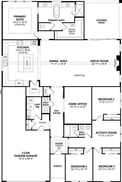 2D floor plan layout of this home in Sterling Greene, Arlington, TX (Image 4). 2D floor plan layout of this home in Sterling Greene, Arlington, TX (Image 4).