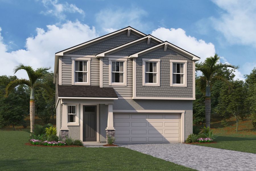 Front exterior of a home in the Sanderling community, located in Palmetto, FL (Image 9).