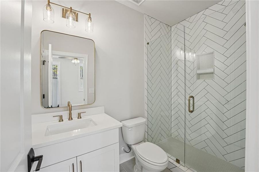 Furnished interior view inside a new home in Towns on Thompson, Alpharetta (Image 6).