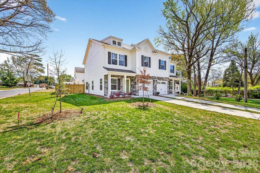 Front exterior of a new home in , Charlotte, NC, highlighting curb appeal (Image 25). Front exterior of a new home in , Charlotte, NC, highlighting curb appeal (Image 25).