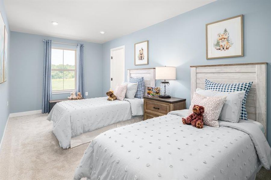 Representative furnished interior of a home built from the Griffin Hall by Ryan Homes in Newberry 55+, McDonough (Image 16).
