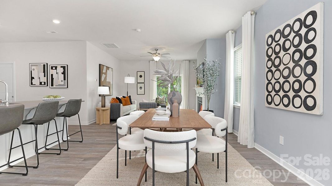 Furnished interior view inside a new home in Cramer Estates, Gastonia (Image 6).