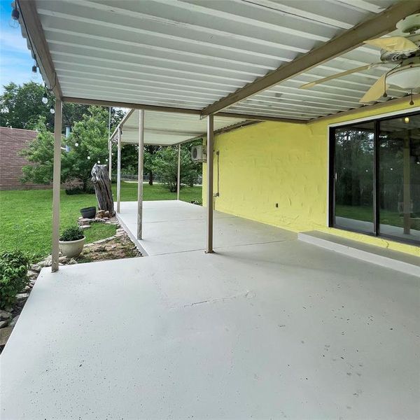 New concrete and paint