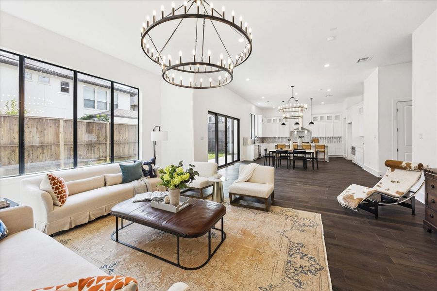 Furnished interior view inside a new home in , Houston (Image 5).