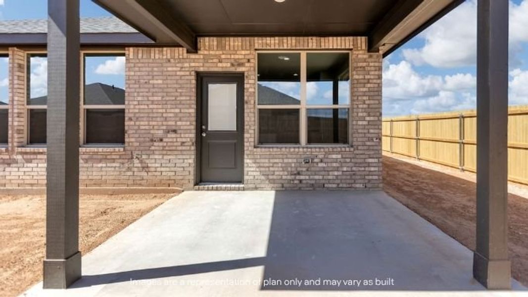 Representative exterior details of a home built from the June by D.R. Horton in Homestead at Parks Bell Ranch, Odessa (Image 3).