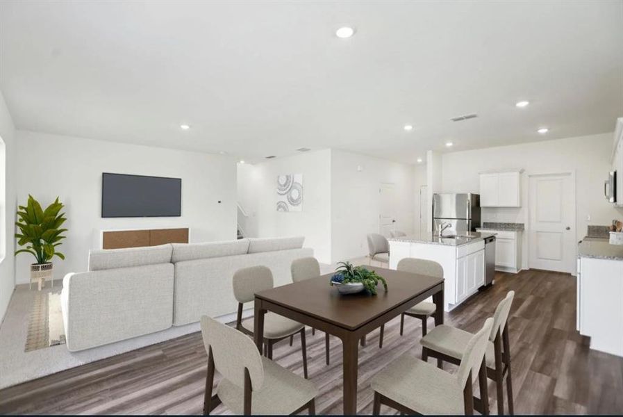 Furnished interior view inside a new home in Kendall Grove, McDonough (Image 3). Furnished interior view inside a new home in Kendall Grove, McDonough (Image 3).