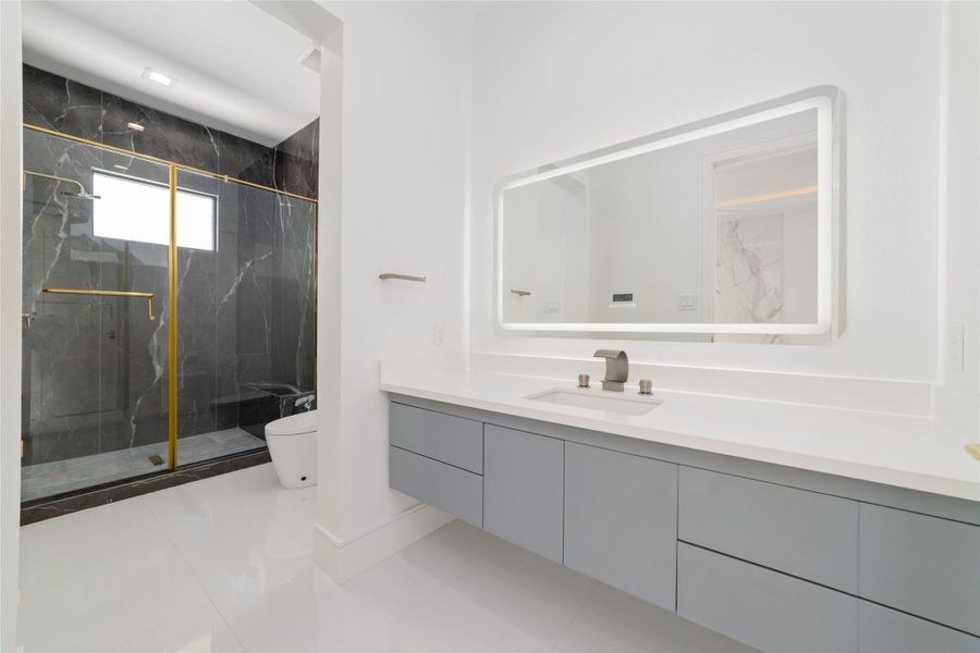 Thoughtful design continues throughout every bath.