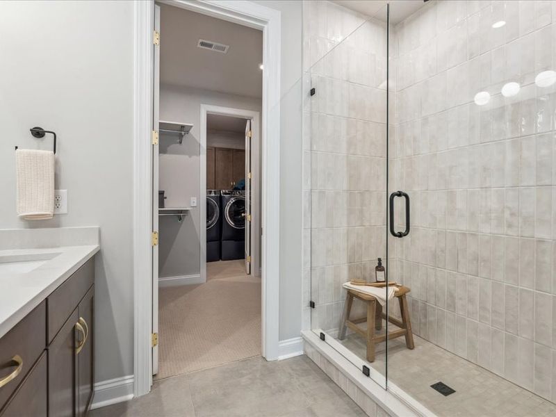 Furnished interior view inside a new home in Old Town Village, Waxhaw (Image 27). Furnished interior view inside a new home in Old Town Village, Waxhaw (Image 27).