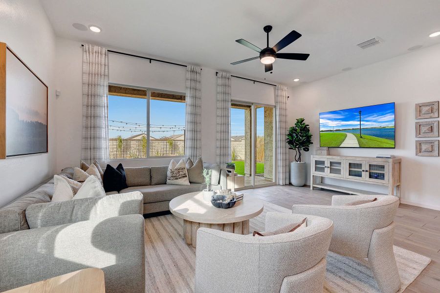 Representative furnished interior of a home built from the Copper by Mattamy Homes in Tyler Ranch, Buckeye (Image 31).