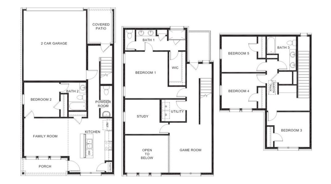 2D floor plan layout of this home in The Avenue, Allen, TX (Image 3). 2D floor plan layout of this home in The Avenue, Allen, TX (Image 3).