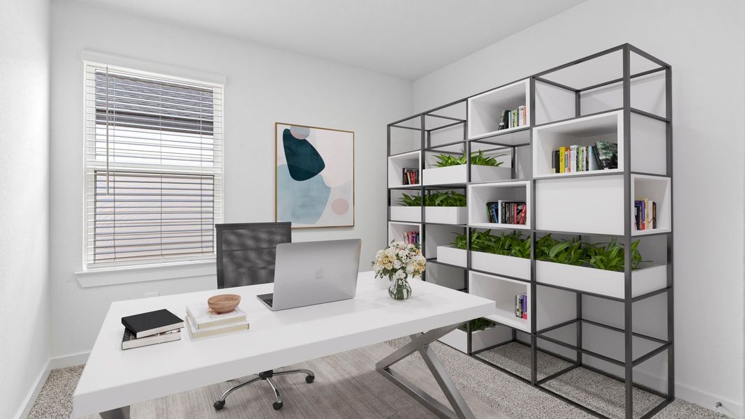 Furnished interior view inside a new home in Lexington Village, Missouri City (Image 16).