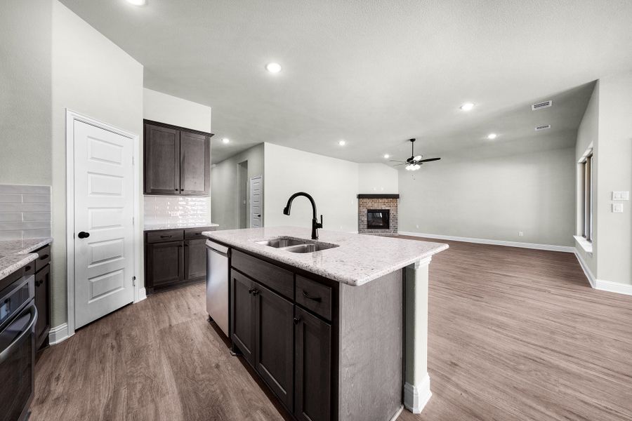 Furnished interior view inside a new home in Lakeview Estates, Canton (Image 7).