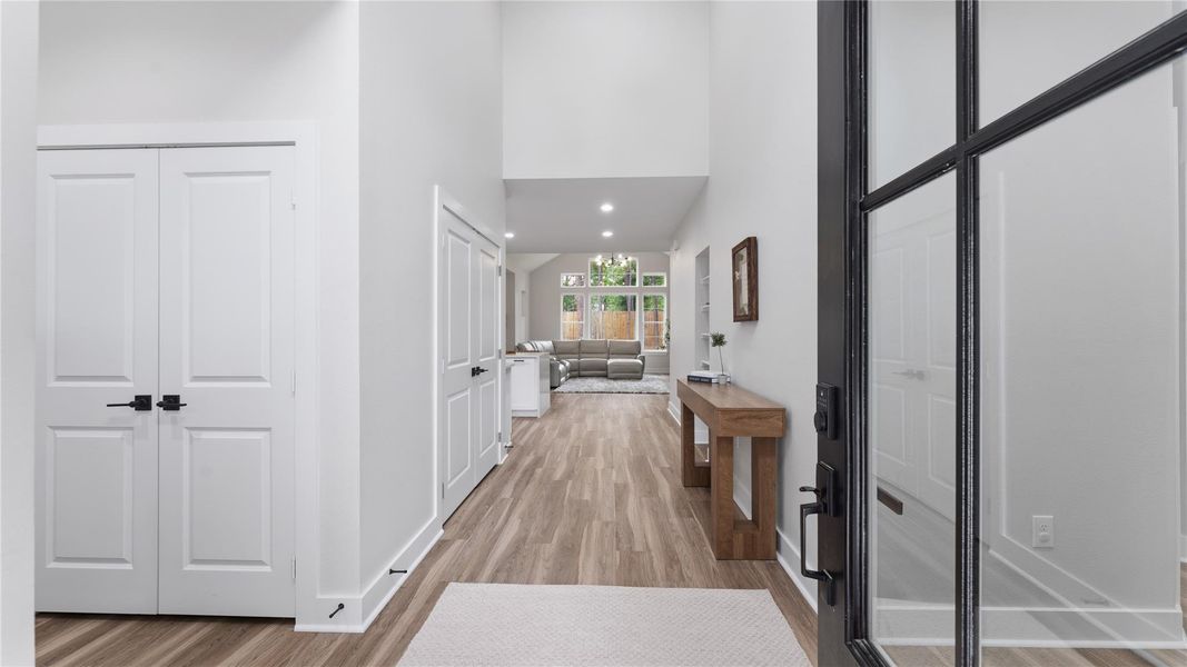 As you enter you are greeted by an open floor plan and beautiful decor.