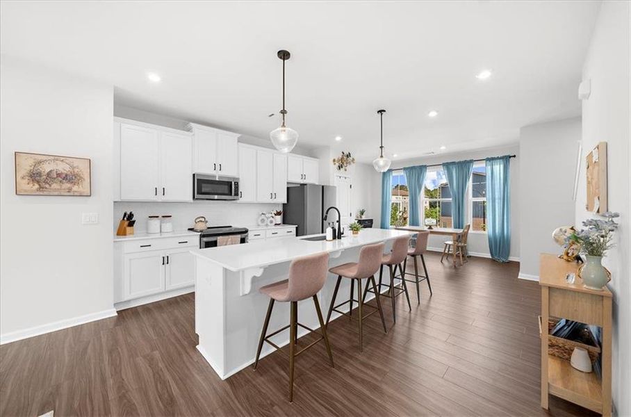 Furnished interior view inside a new home in , Acworth (Image 38).