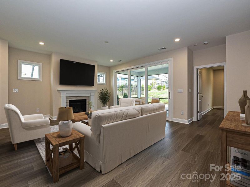 Virtually Staged Great Room Virtually Staged Great Room