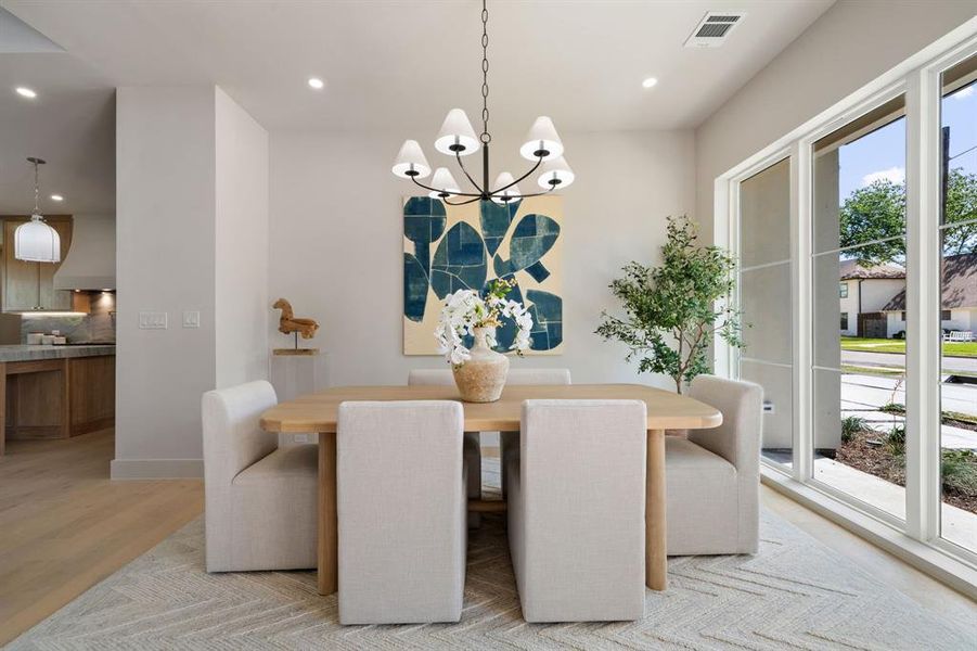 Furnished interior view inside a new home in , Dallas (Image 6).