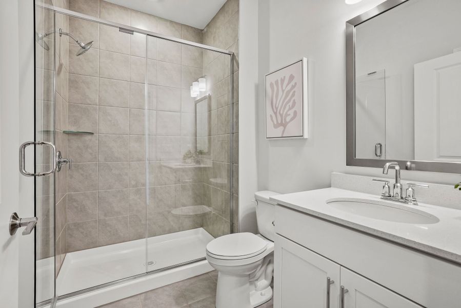 Furnished interior view inside a new home in Carolina Riverside, Belmont (Image 30).