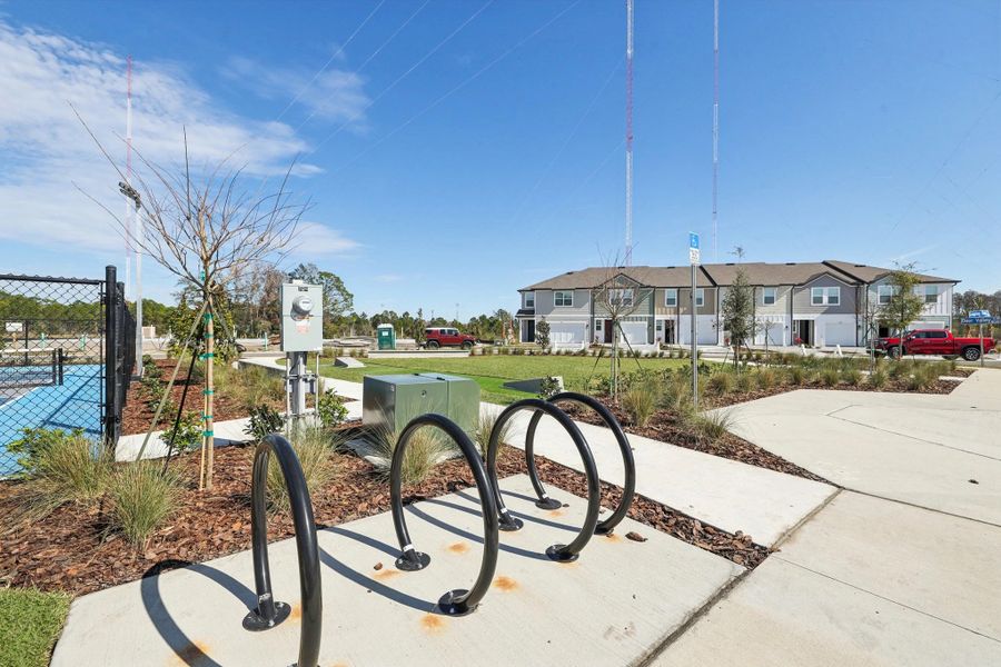 Enjoy a bike ride or casual stroll around the picturesque townhome community Enjoy a bike ride or casual stroll around the picturesque townhome community
