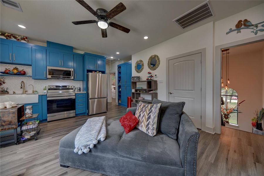 Another View of the Living Area with Full Kitchen Area visible, 2nd Floor Another View of the Living Area with Full Kitchen Area visible, 2nd Floor
