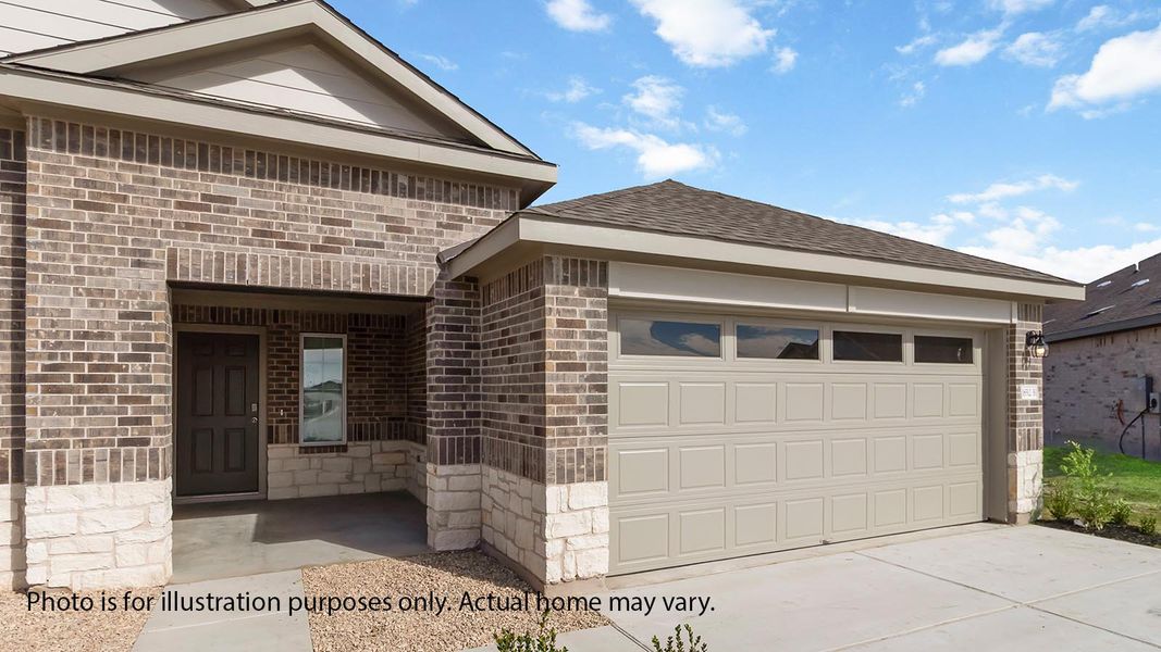 Exterior details and patio area of a home in Palomino, Manor (Image 4).