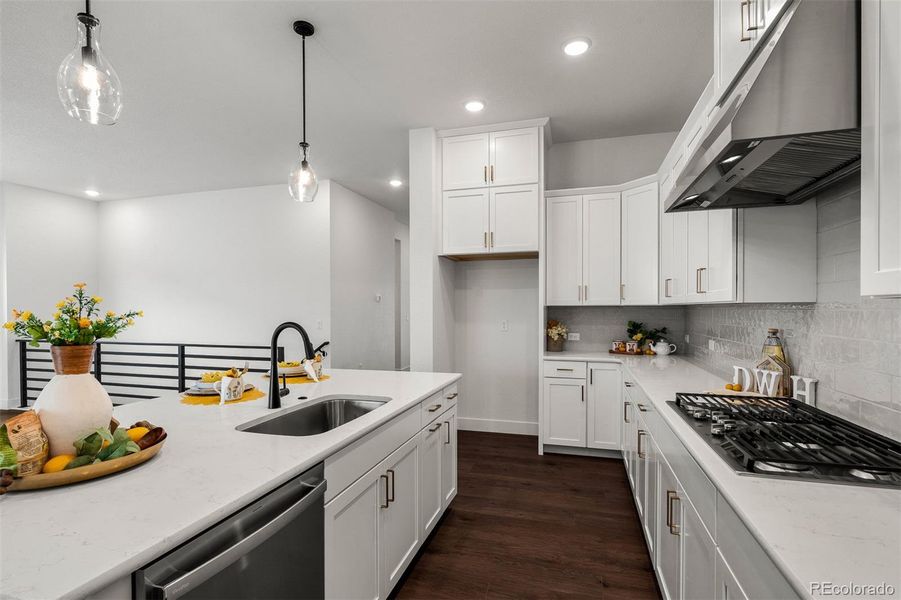 Furnished interior view inside a new home in Wolf Ranch - Enclave Collection, Colorado Springs (Image 27).