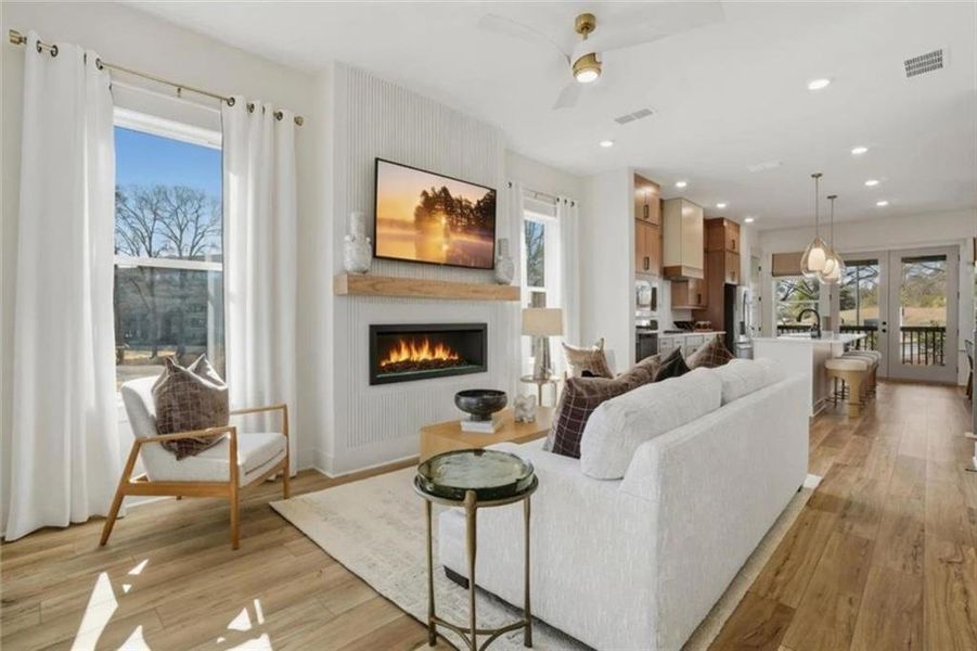 Furnished interior view inside a new home in The Eighteen, Atlanta (Image 33).