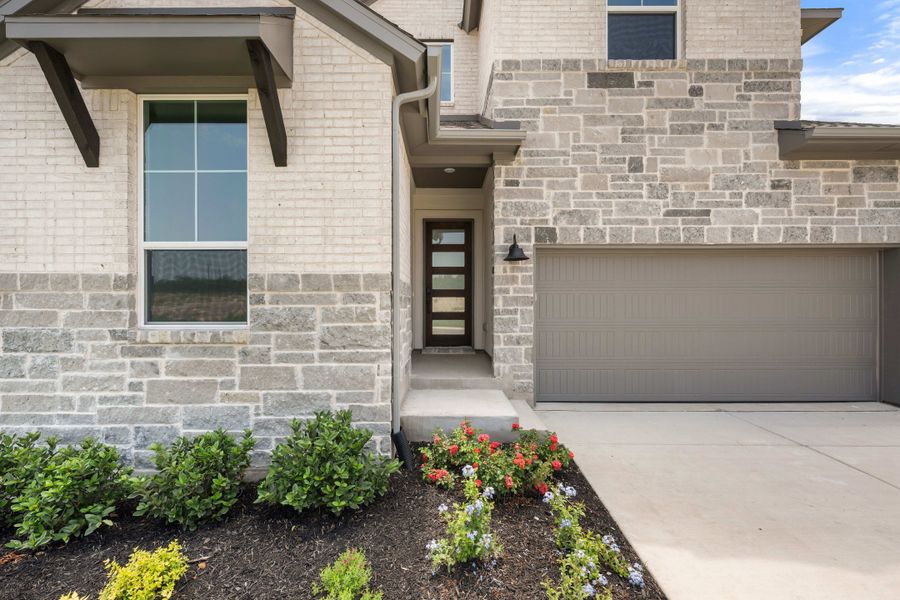 Exterior details and patio area of a home in Wolf Ranch, Georgetown (Image 3).