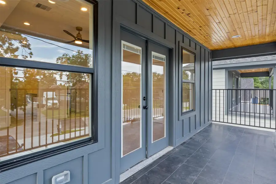 Exterior details and patio area of a home in , Houston (Image 2).