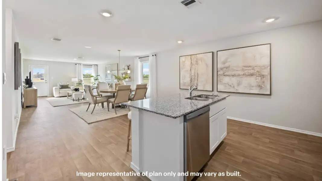 Representative furnished interior of a home built from the The Elk by D.R. Horton in Pari Estates, Lubbock (Image 8). Representative furnished interior of a home built from the The Elk by D.R. Horton in Pari Estates, Lubbock (Image 8).