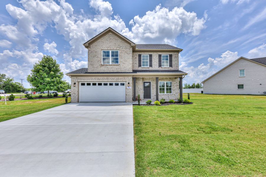 Front exterior of a home in the Legacy Preserve community, located in Tullahoma, TN (Image 1).