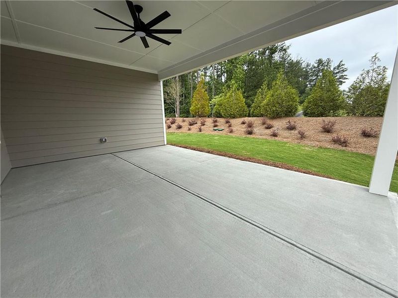 Exterior details and patio area of a home in , Hiram (Image 23).