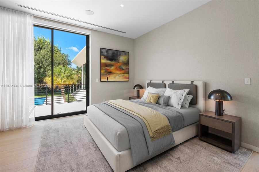 Furnished interior view inside a new home in , Coral Gables (Image 17).