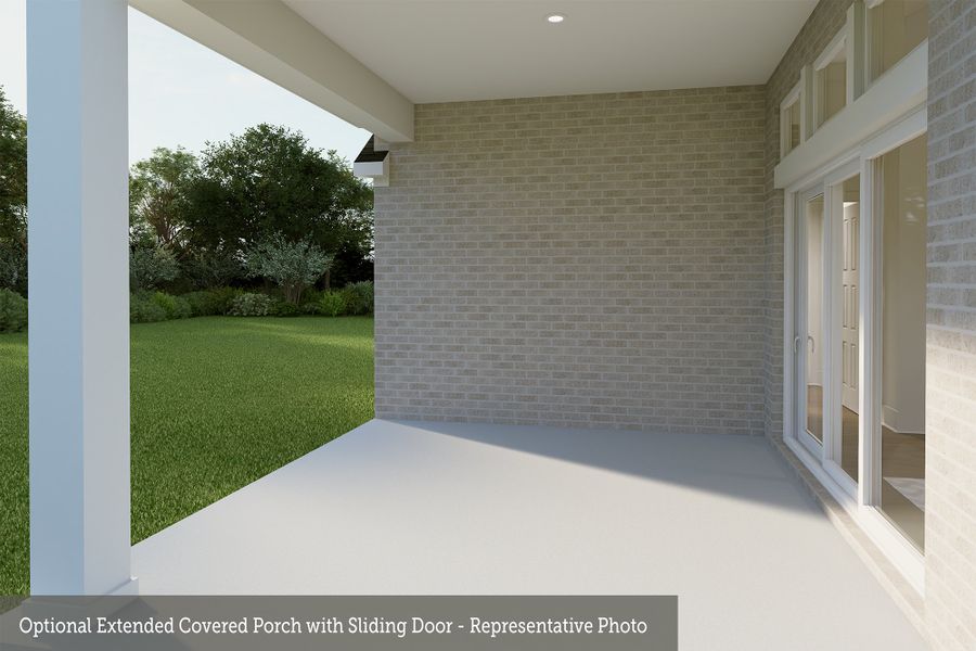 Representative exterior details of a home built from the The Mansfield by David Weekley Homes in Grange - Reserve Collection, Katy (Image 3).