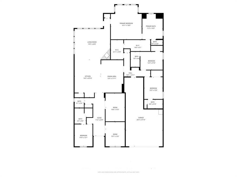 2D floor plan layout of this home in , Melissa, TX (Image 5). 2D floor plan layout of this home in , Melissa, TX (Image 5).