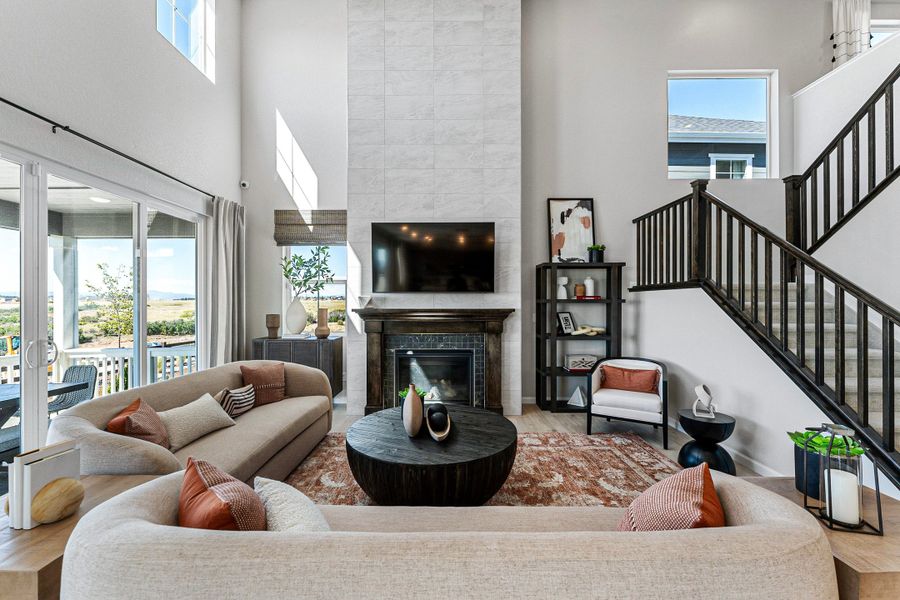 Representative furnished interior of a home built from the Fairmount | A Multi-Gen Home by Taylor Morrison in Macanta City Collection, Castle Rock (Image 6).